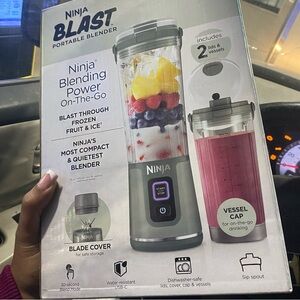 Ninja Blast On-the-Go Blender with Gray and Black Accents